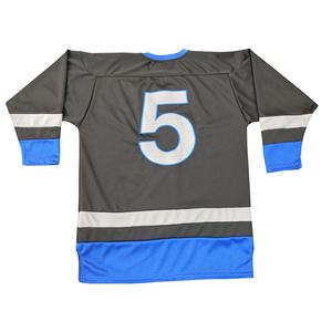 Personalizado cómodo de manga completa aparejos sarga camisetas de hockey sobre hielo jugador uniforme bordado equipo desgaste OEM servicio para jugador - Product Image 2