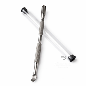 Empujador de Cutículas Profesional de Acero Inoxidable de Doble Punta, Herramienta de Limpieza y Cuidado de Uñas, Agarre Antideslizante, Resistente al Óxido, para Manicura - Product Image 6