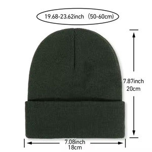 Gorro de Algodón 100% Suave para Uso Diario, Nuevo Diseño, Gorro de Invierno Moderno, Estampado de Alta Calidad, Logotipo Personalizado, Gorro Cálido - Product Image 6