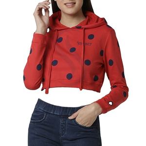 2025 nouveau personnalisé femmes haut court à capuche décontracté respirant femmes sweats à capuche fermeture éclair sweats à capuche courts - Product Image 6