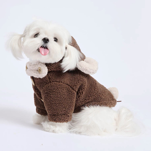 Chaqueta de Forro Polar con Capucha para Cachorros Malteses, Marca Melard Winter Dot, de Algodón Orgánico, Ecológica, Duradera, Cómoda, Elástica y Bonita - Product Image 2