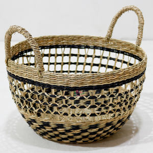 Handmade Woven Water Hyacinth <b>Rattan</b> <b>Storage</b> <b>Baskets</b>, Decorative Wicker Gift Boxes for Elegant Home Decor Solutions - Product Image 1