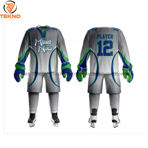 Ensemble d'équipes de hockey pour jeunes, drôle et personnalisable, maillots vierges de style européen pour adultes, nom OEM, uniformes de hockey sur glace bon marché de conception personnalisée - Product Image 4