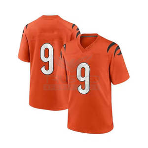 เสื้อฟุตบอลอเมริกันคุณภาพสูงสั่งทำพิเศษ 100% โพลีเอสเตอร์ ป้องกันแบคทีเรีย ขายส่งจากโรงงาน แขนสั้น ระบายอากาศได้ดี ไซส์ใหญ่ - Product Image 4