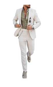 Traje Casual de Oficina para Hombre, Cómodo, Elegante, Impermeable, con Doble Botonadura y Cierre de Cremallera, Estilo Esmoquin - Product Image 6