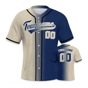 La última camiseta de béisbol con diseño de logotipo personalizado con nombre de jugador de equipo propio, fabricante de camisetas de softball con botones completos y comodidad transpirable - Product Image 6