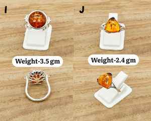 92.5 Silver <b>ring</b> Statement Baltic <b>Amber</b> <b>Ring</b> Boho Jewelry Gift For Her - Product Image 6