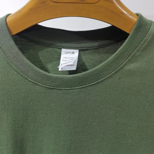 เสื้อยืดคอกลมผ้าฝ้าย 100% สำหรับทุกเพศ เสื้อยืดผ้าฝ้ายฤดูร้อน ขายส่งจำนวนมาก เสื้อยืดสีดำเปล่าสำหรับผู้ชาย เสื้อยืดผ้าฝ้าย - Product Image 5