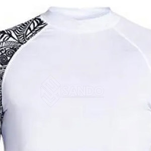 T-shirts de compression de haute qualité pour hommes, tissu tricoté léger, coupe ajustée, couleur unie, pour l'entraînement. - Product Image 3