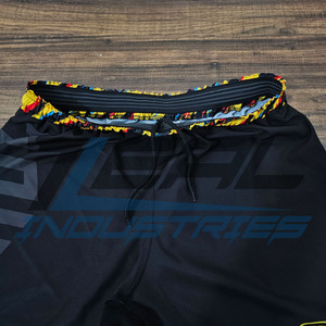 Pantalones cortos MMA antideslizantes, cintura elástica, Micro estiramiento, Micro sarga, Lucha, pantalones cortos BJJ, logotipos personalizados, sublimación hecha en Pakistán - Product Image 2