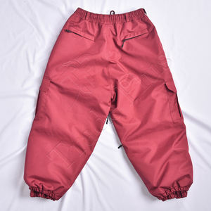 Pantalon de neige personnalisé de style Super Baggy pantalon de ski isolé et respirant unisexe tissu imperméable Cargo poches zippées hiver adulte - Product Image 2