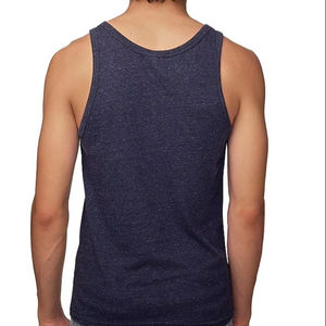 Débardeurs en trois mélanges Débardeurs unisexes % 100 coton Blanc à la mode doux Vintage lavé coloré Débardeurs - Product Image 1