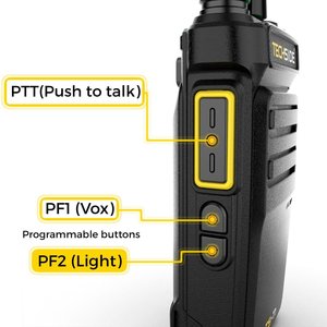 Walkie Talkie TechSide TS-T1AU+4 con 16 Canales PMR446 sin Licencia, IP54, VOX, USB Tipo-C, Carga Rápida, Wi-Fi y Clonación, Precio de Fábrica - Product Image 5