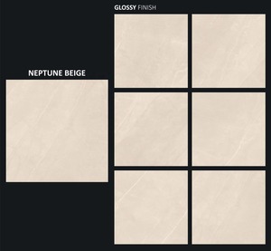 White Beige Travertine 800x800mm Porcelain 80x80cm Glazed Tiles Home Use Guinea - Product Image 4