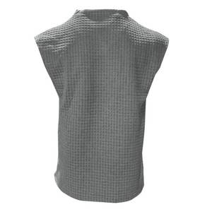 Dernier été 2025 broderie personnalisée gaufré coton débardeur sans manches gilet hommes débardeur costume vêtements de sport Twin Set - Product Image 4