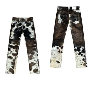 Pantalons pour hommes de haute qualité en cuir de vachette personnalisé Slim Fit vêtements de plein air léger respirant hiver mode vêtements de sport - Product Image 6