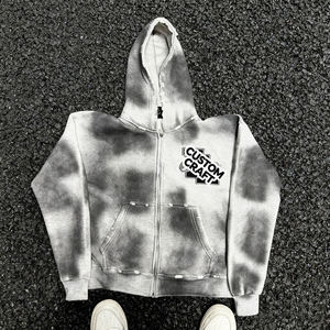 Conjunto de Sudadera con Capucha y Pantalones Deportivos de Algodón con Lavado Ácido, Estilo Urbano para Hombre, de Alta Calidad, 2 Piezas, Unisex, Térmico para Invierno - Product Image 6