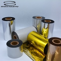 Impresora térmica de Cinta de transferencia térmica de cera/resina de 24mm de ancho de alta calidad Compatible con impresión de código de barras para etiqueta marca OKI