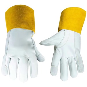 Cómodos guantes mecánicos de piel de cabra antiimpacto y antideslizantes para exteriores Trabajo general Jardinería Montaje industrial - Product Image 1