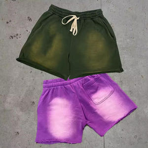 กางเกงขาสั้นผู้ชายกางเกงขาสั้นพิมพ์ลายกางเกงขาสั้นผ้าฝ้ายขนแกะ100% สำหรับสตรีทแวร์ - Product Image 4