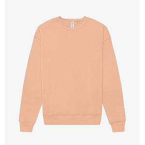 เสื้อสเวตเตอร์คอกลมแขนยาวสำหรับผู้ใหญ่เสื้อสเวตเชิ้ตคอกลมแขนยาวสีพื้นแบบคลาสสิกมาตรฐาน - Product Image 1