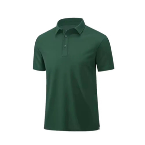 Polo en coton 100% personnalisé avec impression et broderie, logo OEM, uni, violet, pour hommes, anti-plis, anti-rétrécissement - Product Image 5
