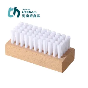 Shoe Brush Manufacturers Wholesale Beech Brush Cleaning Dust Polishing Gift Wooden Handle Shoe Cleaning Brush