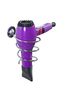 Soporte de Pared Cromado en Espiral para Secador de Pelo - Product Image 1