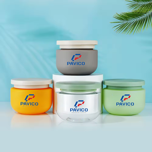 พลาสติก PET 250 กรัม 300 กรัมสีสันสดใสขวดครีมที่กําหนดเองครีมทาหน้าขวดขัดผมขวดครีมบํารุงผิวโรงงานเวียดนาม - Product Image 5