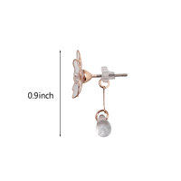 Grosir anting-anting Resin bunga Sakura buatan tangan Jepang perhiasan Drop mode etnik desain bunga telinga mekar gaya Jepang