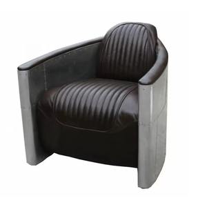 Conjunto de Sofá Esquinero de Dos Plazas de Diseño Rústico en Cuero Genuino con Armazón de Madera para Uso Escolar y en Parques - Product Image 3