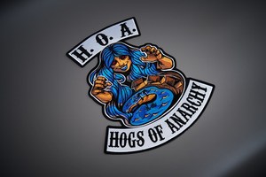 Индивидуальные нашивки для вышивания, нашивки для мотоцикла, вышивка, мотоциклетный клуб, Байкерская нашивка, BIP-0003