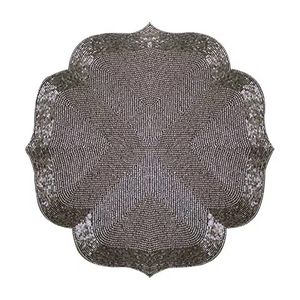 Mantel Individual con cuentas de colores con diseño de hojas, lo mejor para Decoración de mesa, posavasos para decoración del hogar, diseño con cuentas y forma - Product Image 5