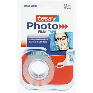 Tesa Photo Film Solvent-Free Transparent <b>Tape</b> Dispenser 12 mm X 7.5 m Refillable Hand Dispenser with 1 Roll for Tesa Film - Product Image 1