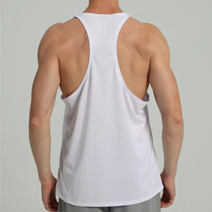 ที่กําหนดเองระบายอากาศผู้ชายสไตล์ถนนสูงtanktops USAขนาดยืดผู้ชายTanktopsโลโก้ที่กําหนดเองขายส่งยางGymTank Tops - Product Image 3