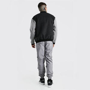 OEM personalizado manga de cuero parche chenilla bordado de gran tamaño bomber Letterman Varsity chaqueta para los hombres - Product Image 2