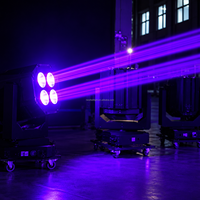 NF-SL-LASER 4000RGB Sky Lasers Projecteur laser d'orientation IP65 à 4 têtes RGB pour monuments urbains