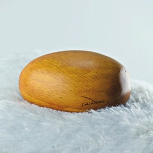 Cercueil commémoratif pour animaux de compagnie en palissandre indien de forme ovale vintage élégant pour la crémation et la décoration intérieure - Product Image 4