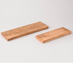 Plateau en bois d'acacia avec poignées pour servir des boissons, du thé, des desserts, le dîner, le petit-déjeuner 30,48 cm X 30,48 cm X 4,06 cm - Product Image 4