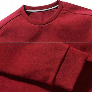 เสื้อสเวตเชิ้ตผู้ชายคอวี ผ้าฝ้าย 100% ระบายอากาศได้ดี สีพื้น ย้อมสีแบบเรียบง่าย สำหรับฤดูหนาว รับผลิตตามแบบ (OEM)  ออกแบบเองได้ - Product Image 3