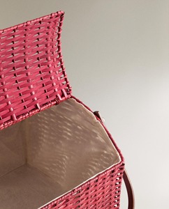 Eco-Friendly <b>Wicker</b> <b>Picnic</b> <b>Basket</b> with Modern Design and Multi-Purpose Use Domed Lid - Product Image 4