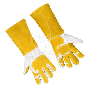 Guantes de Seguridad de Cuero Antideslizantes para la Construcción, Precio Económico al por Mayor, Guantes de Cuero Transpirables y Ligeros Antideslizantes - Product Image 3
