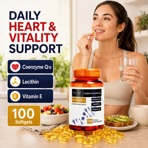 En stock – Complexe CoQ10 Coenzyme Q10 en gélules molles avec lécithine de soja et vitamine E – Puissant antioxydant pour le soutien cardiaque, la santé cellulaire et l'énergie - Product Image 1