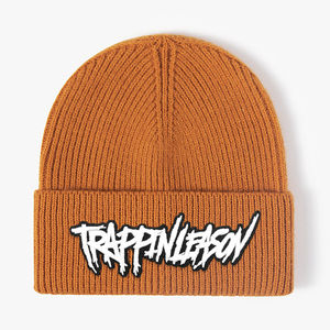 Bonnet en tricot de laine côtelé unisexe avec logo personnalisé Bonnet brodé OEM d'hiver avec impression numérique Vente en gros Bonnets unisexes - Product Image 4