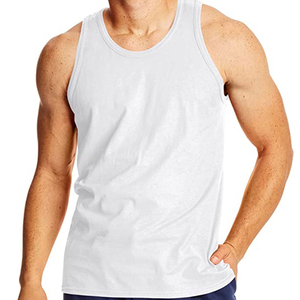 Camiseta sin mangas de gimnasio para hombre de talla grande de alta calidad, chaleco deportivo de punto sin mangas, Material de LICRA de algodón, anticontracción, personalizado - Product Image 1
