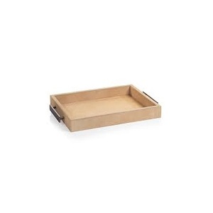 Bandeja de servicio de madera decorativa hecha a mano restaurante Hotel forma personalizada bandeja de servicio de madera Natural - Product Image 2