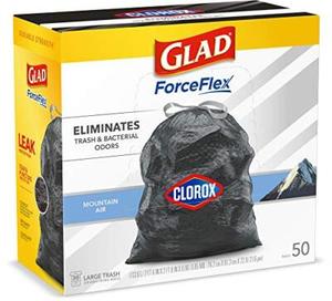 Glad Bolsas de basura grandes de 30 galones Sin perfume 40 bolsas Bolsas de basura con cordón de cocina - Product Image 4