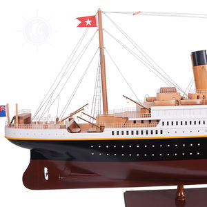 <b>Titanic</b> Wooden <b>Model</b> Ship Nautical Style Collectible Decor with Display Stand Perfect Gift Option (200Lx22.6Wx70.1H cm) - Product Image 6
