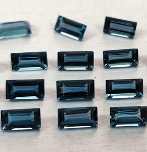 Baguette Topacio Azul Londres Natural Corte 2x4mm Facetado-Corte Baguette Topacio Azul Londres Suelto - Product Image 5
