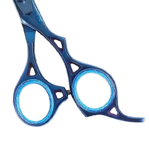Yinglang Professional 9CR13 Stainless Steel Right-Handed Barber <b>Safety</b> Straight Sharp 30 Teeth Steel Handle Pet Hair <b>Scissors</b> - Product Image 3